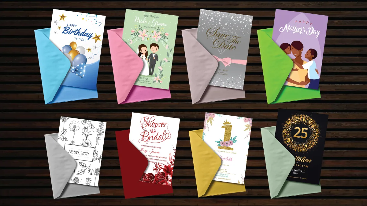 design custom greeting card, invitation card, and party poster