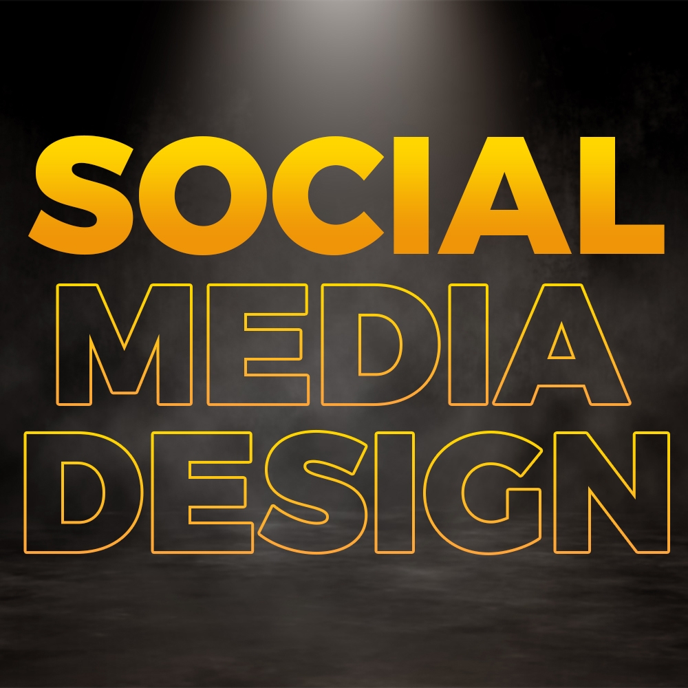 create a professional social media design 