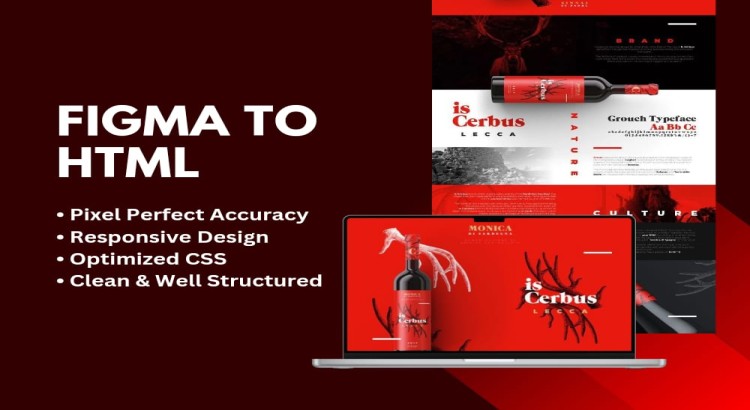 I Will Convert Your Figma Design into a Fully Responsive HTML Website