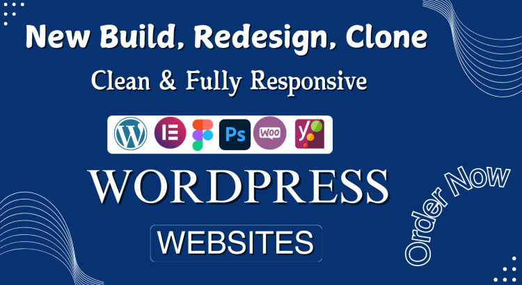 I will design a modern and responsive WordPress website