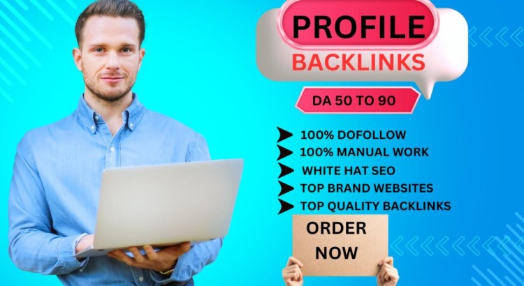 Get 100 High DA 50+ Permanent Profile Backlinks for promote your Business