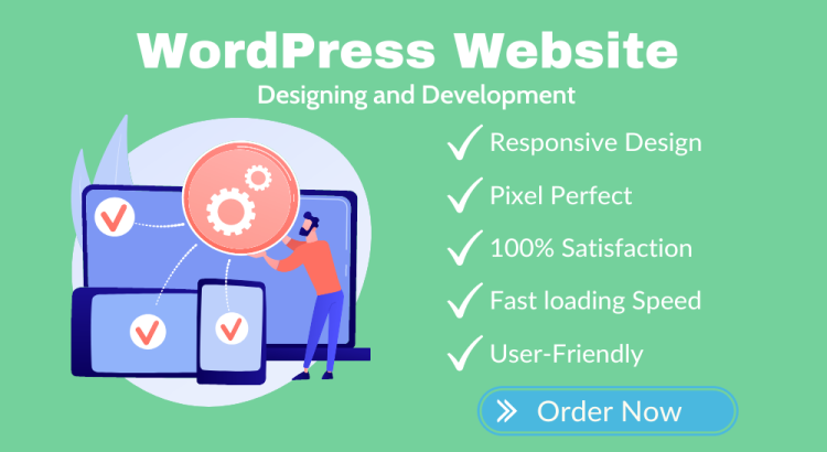 You'll get a Responsive WordPress website designed