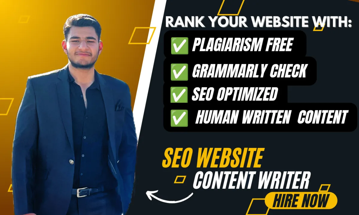 Be Your Flawless SEO Content Writer or Copywriter 