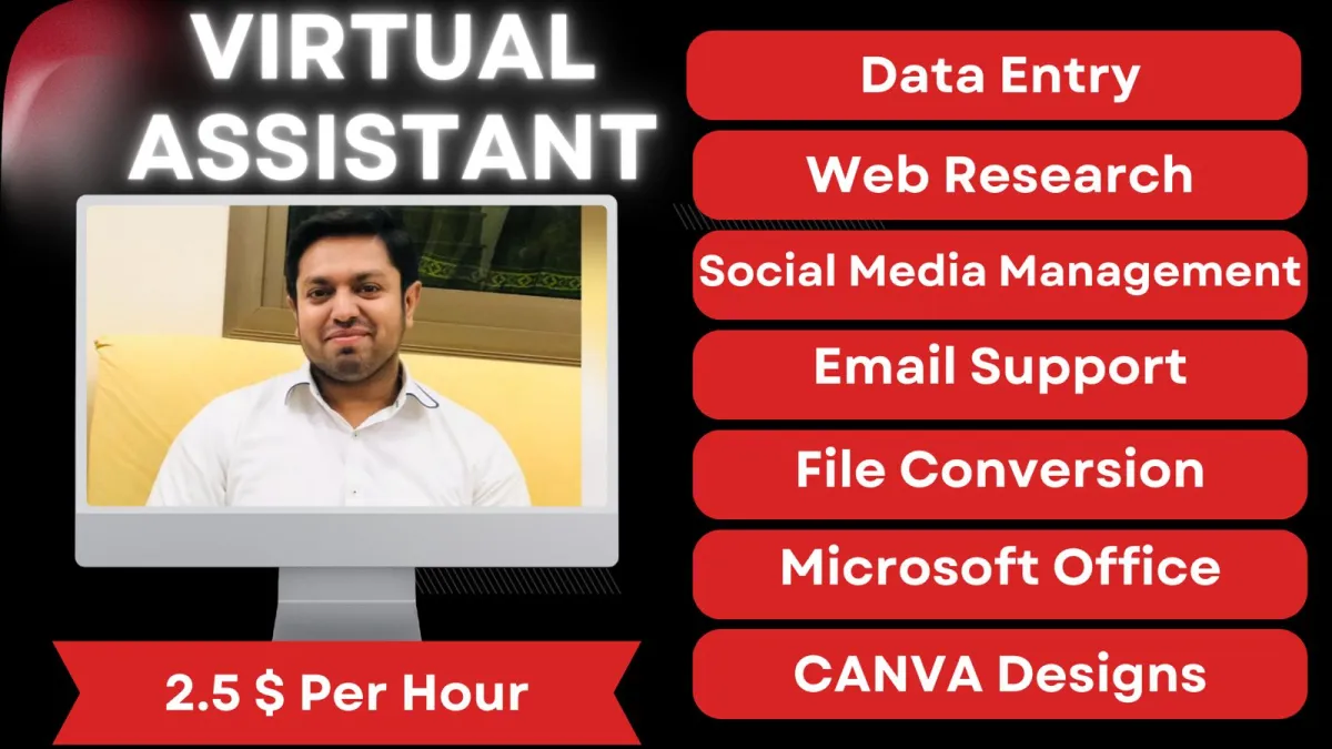 Online Data Entry & Administrative Virtual Assistant, Personal & Executive Assistant