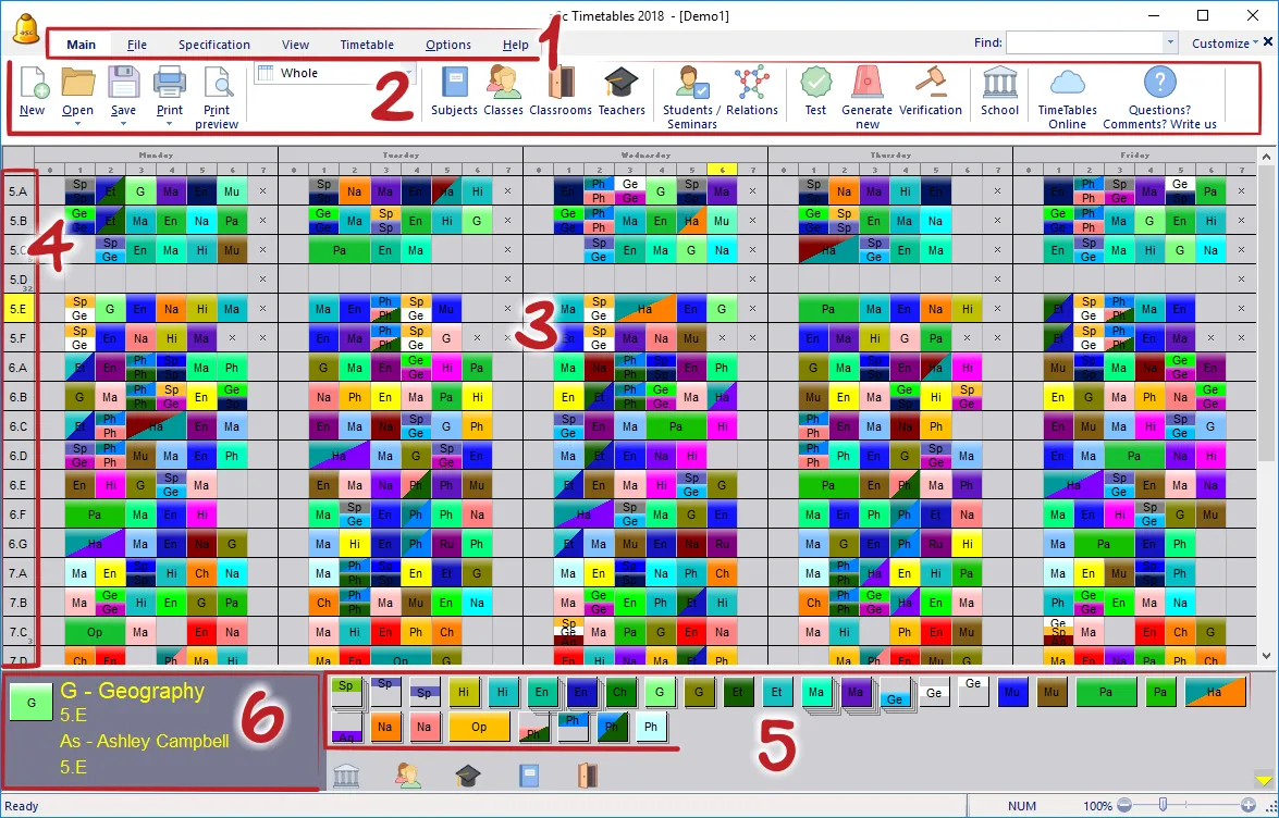 Asc Timetable