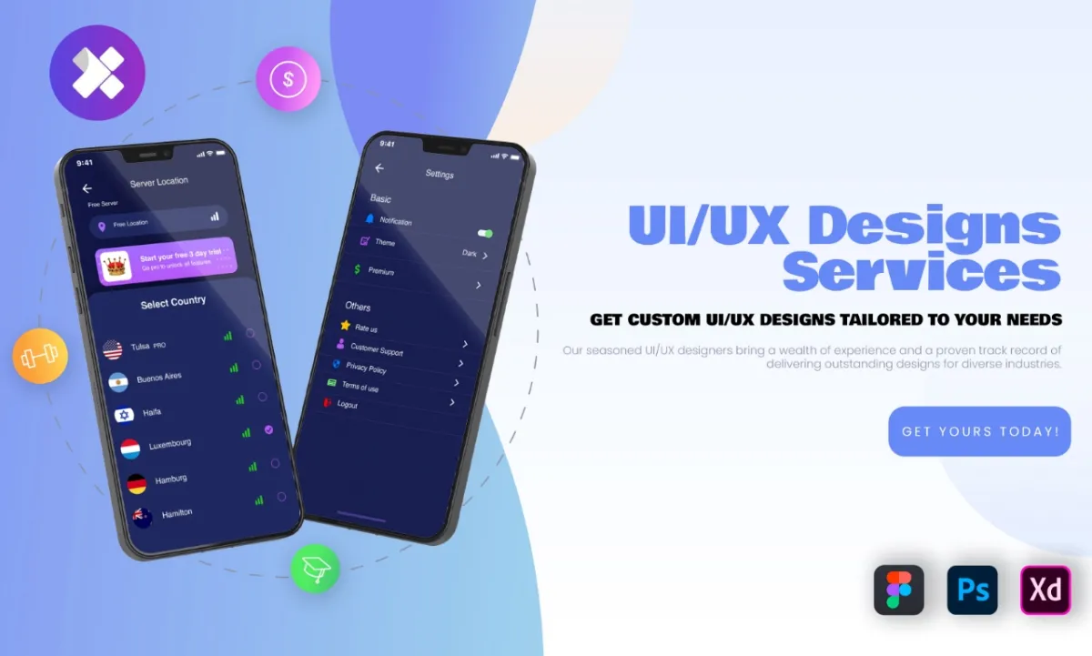 Create stunning user interface designs for your mobile apps