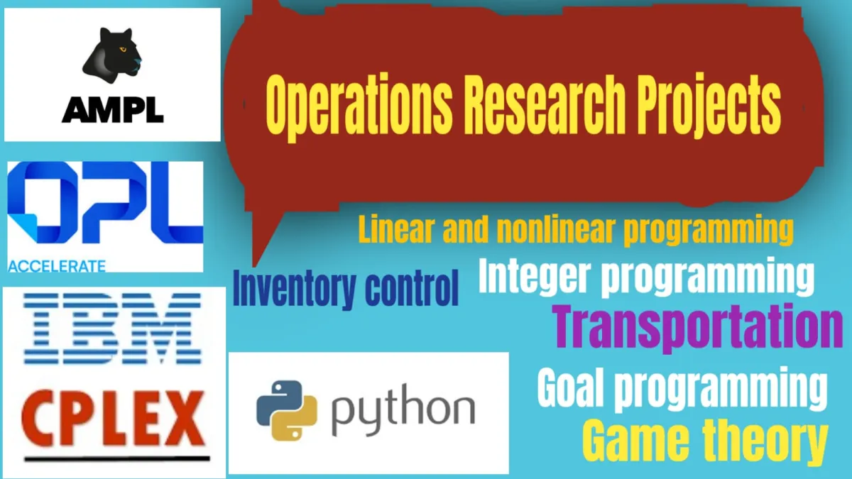 do operations management and linear/interger programming using Excel, EXCEL SOLVER, PYTHON, CPLEX