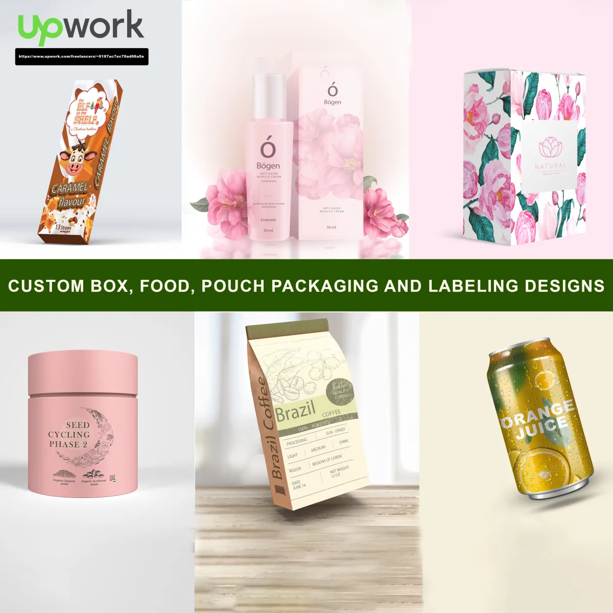 create standout food pouch and custom box packaging designs