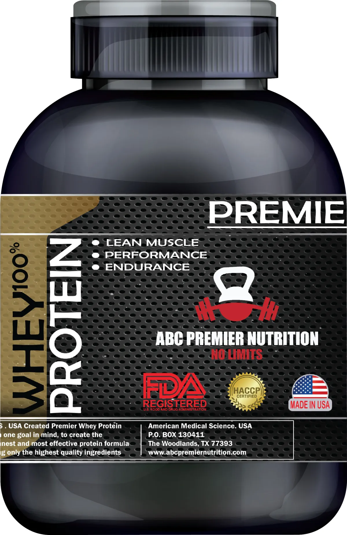 design a premium supplement product label packaging
