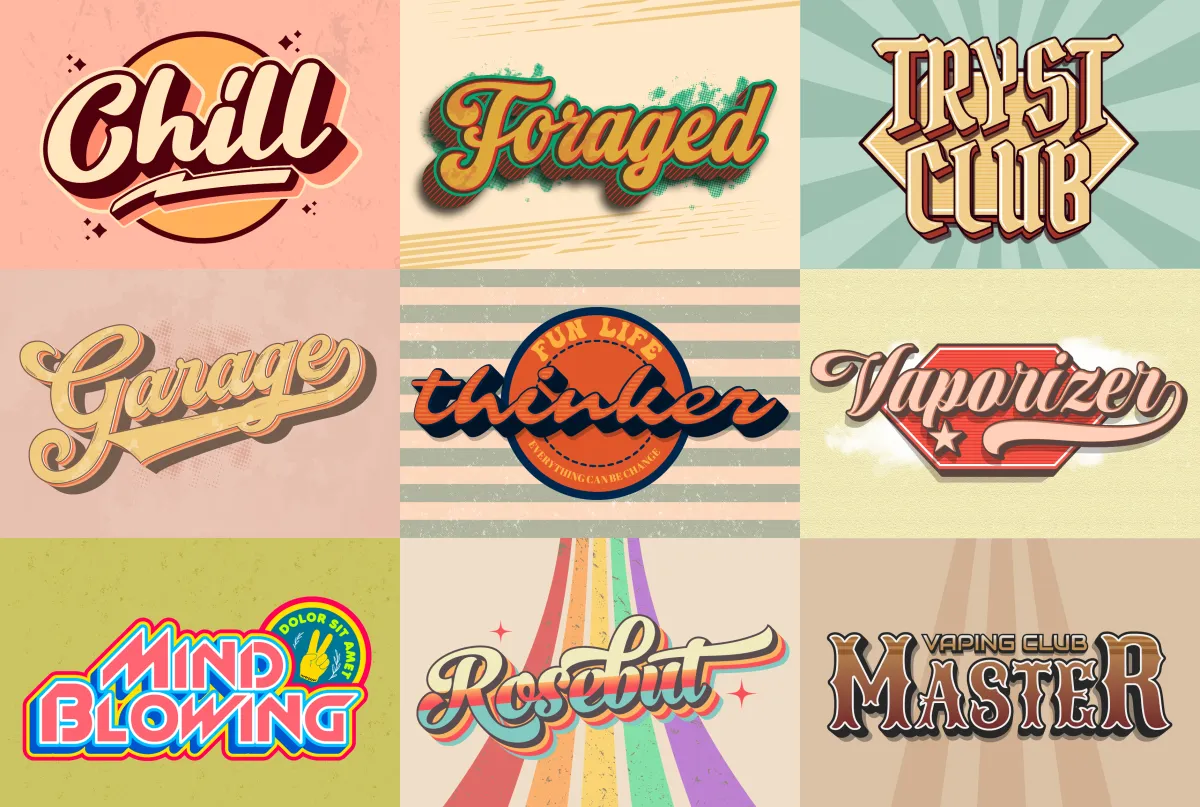 I will design custom hand lettering, typography, retro, text, font logo