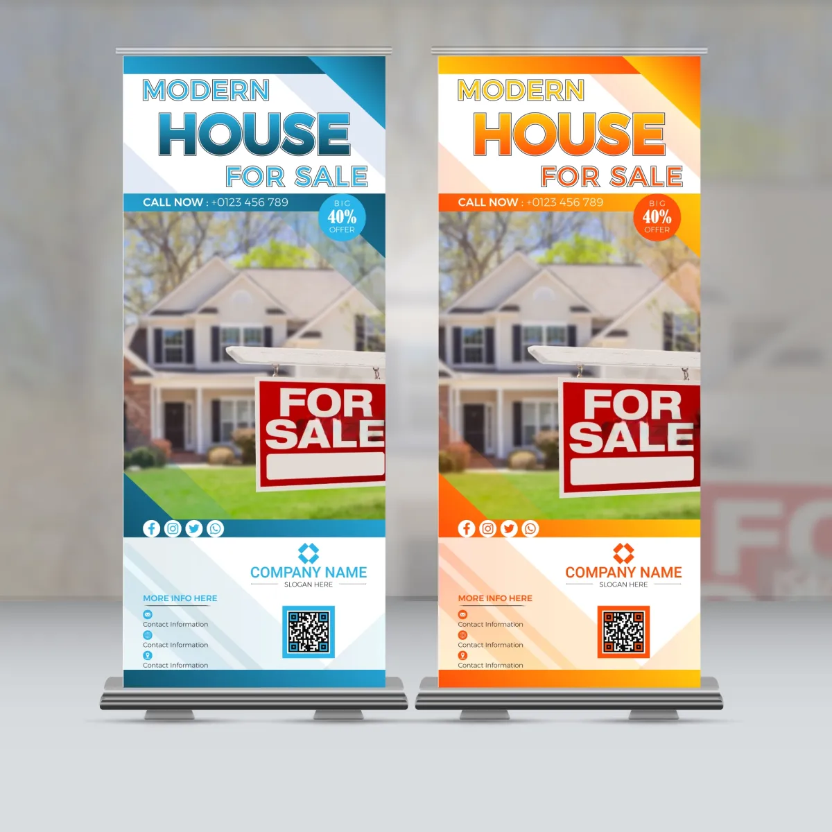 I will create eye-catching roll-up banners and signage for your business