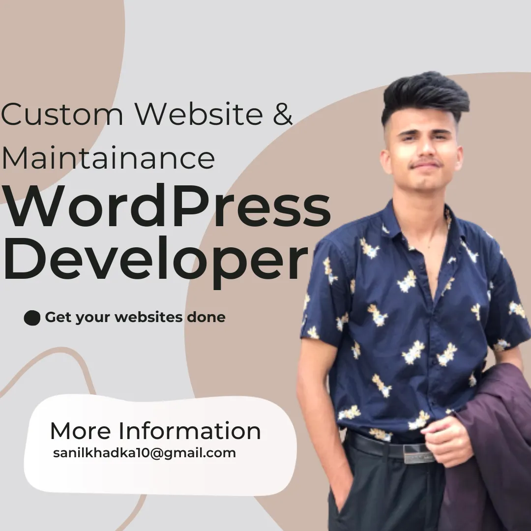 build and maintain websites using the WordPress platform.