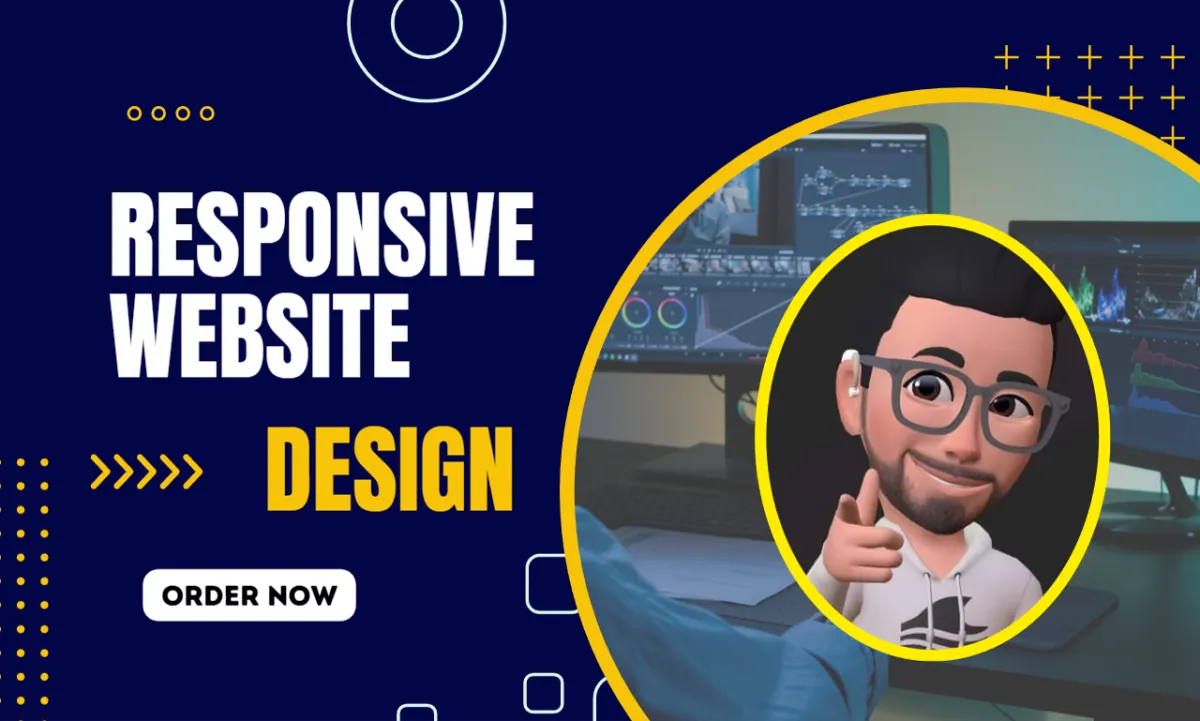 create modern responsive website design using HTML, CSS, JS
