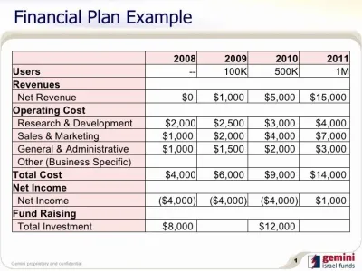 I will prepare investors financial plan for startups your business