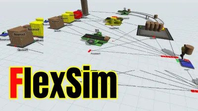 Simulation using FlexSim simulation