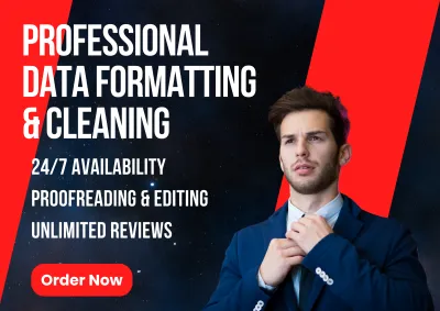 I will do data cleaning and formatting on excel, ms word