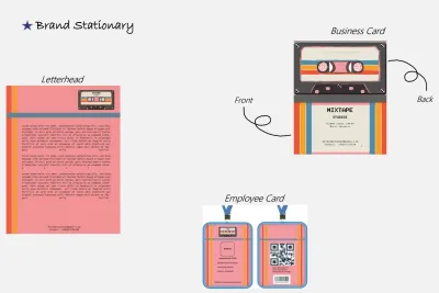 design a creative brand identity for your stationery and business cards.