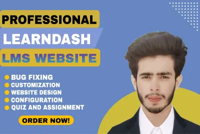 I Will create an elearning lms wordpress website with learndash in 10 hours