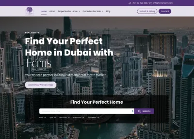 develop a professional real estate website for you