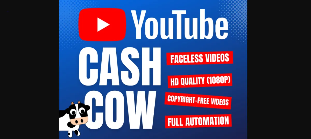 create top 10 cash cow faceless videos and youtube automation